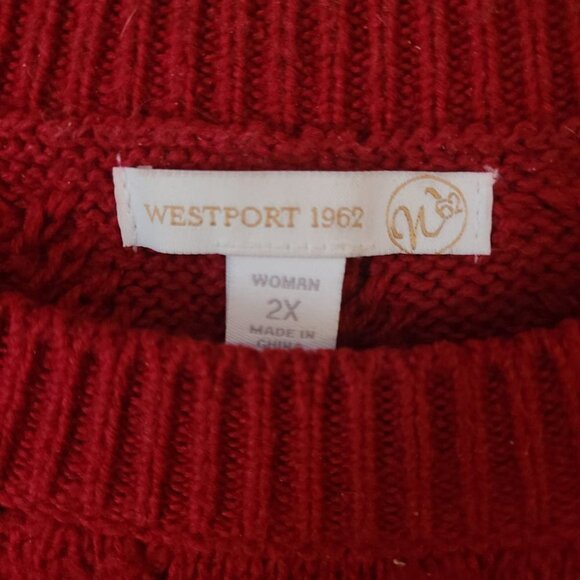 Westport 1962 - Cozy Red Sweater - Picture 2 of 3